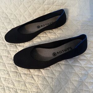 Rothy’s Black Square Toe Flats